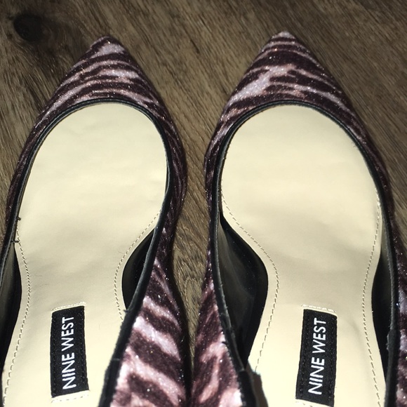 Nine West Tiger Print Block Heel Pumps - Picture 10 of 12